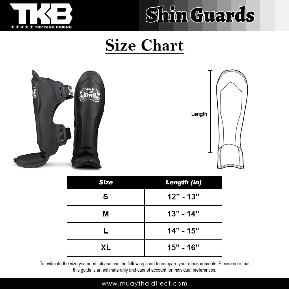 Top King TKSGP-GL Blue Shin Guards Pro | Muay Thai Direct