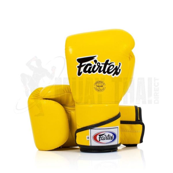 Fairtex BGV6 Stylish Angular Sparring Gloves Yellow