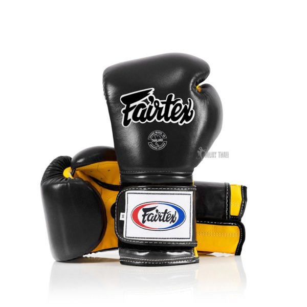 Fairtex BGV9 Heavy Hitter's Gloves Black Yellow